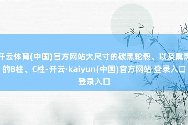 开云体育(中国)官方网站大尺寸的碳黑轮毂、以及熏黑的B柱、C柱-开云·kaiyun(中国)官方网站 登录入口