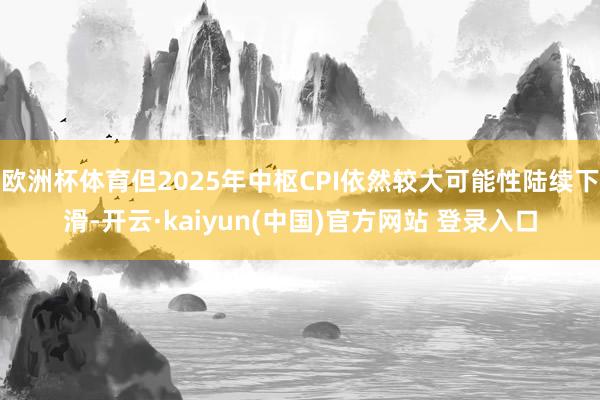 欧洲杯体育但2025年中枢CPI依然较大可能性陆续下滑-开云·kaiyun(中国)官方网站 登录入口