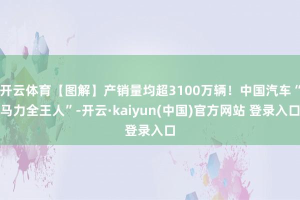 开云体育【图解】产销量均超3100万辆！中国汽车“马力全王人”-开云·kaiyun(中国)官方网站 登录入口