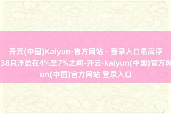 开云(中国)Kaiyun·官方网站 - 登录入口最高浮盈接近9%；38只浮盈在4%至7%之间-开云·kaiyun(中国)官方网站 登录入口